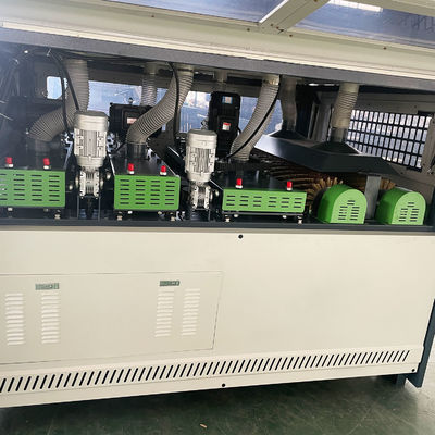 Houtborstelsandpoetsmachine met 9-stukken schijfbrushes en 1,5 kW motor