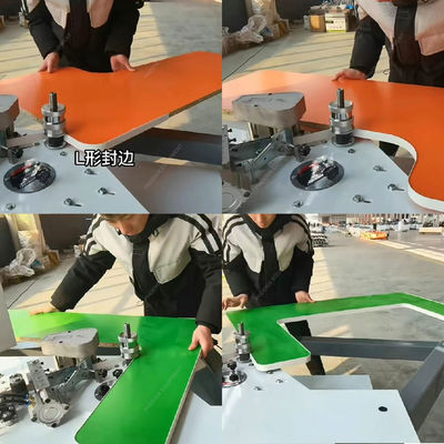 10.8m/min Panel Feed Speed Mini Folding Arm Edge Banding Machine voor MDF PVC Panel