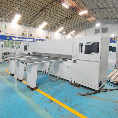 16.5kw Power Computerized CNC Automatic Wood Panel Cutting Beam Saw voor houtbewerking