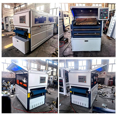 Houtborstel-sandmachine van 1300 mm voor automatisch polijsten van keukenkastdeuren