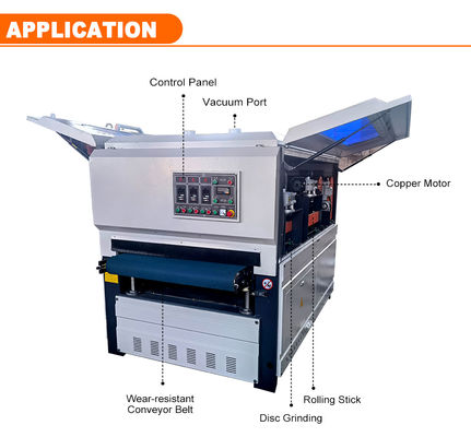 Houtbewerkingsmachines Breedbandsandmachine met 3-10 m/min voedingssnelheid