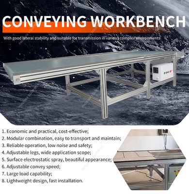 Makkelijk te bewerken houtbewerkingsmachines Bandconveyor voor meubelproductie 400W vermogen