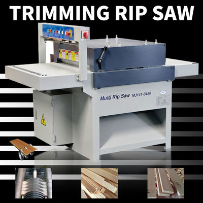 MJ141-0650 Horizontale automatisering Hout snijden Multi Rip Trimming Zaagmachine voor zaagmolen