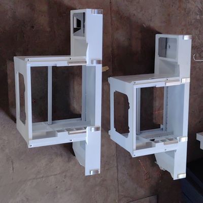 5.5KW Houtbewerkingsmachines Dubbele zaagbladen Schuiftafelzaag voor 45 90 graden snijden