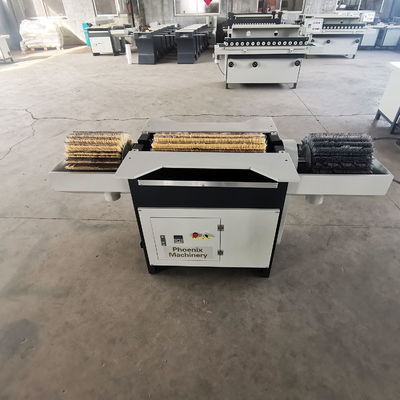 Drie rollers trommelborstel schuurmachine voor meubels horizontale borstel schuurmachine