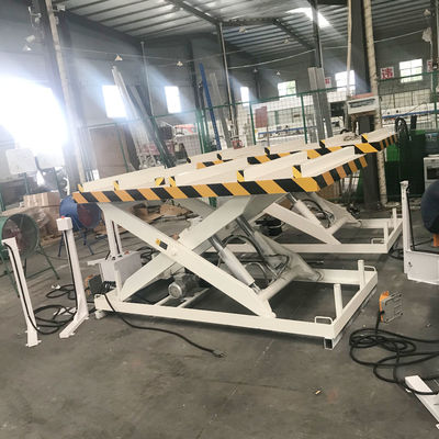 Zware hydraulische schaar-lifttafel voor het verwerken en laden van paneelmobilen