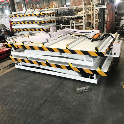Zware hydraulische schaar-lifttafel voor het verwerken en laden van paneelmobilen