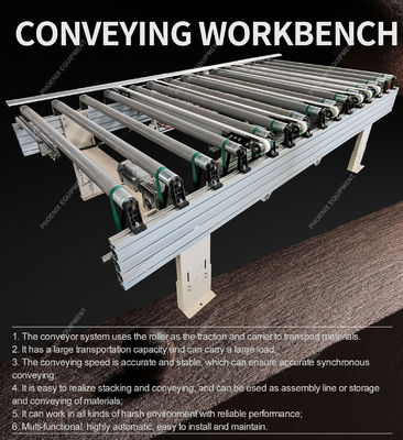 1300 mm Breedte Volledig automatisch Op maat gemaakte roestvrij staal Multi Roll Conveyor Line Assembly Line Conveyor
