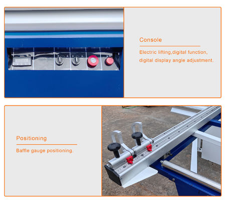 45/90 graden Automatische horizontale houten meubels Sperrhout Schuiftafelpaneel zag