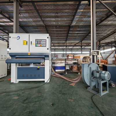 27.87kw R-R1000 Wide Belt Bench Sander voor hout dikte zand en stofverzameling