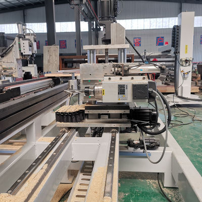 Hoogvermogende CNC-deur slot- en scharnierborenmachine voor de vervaardiging van horizontale deuren