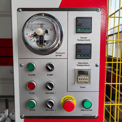 PH120 2lagen automatische hydraulische warmpers voor deuren 120 T totale druk