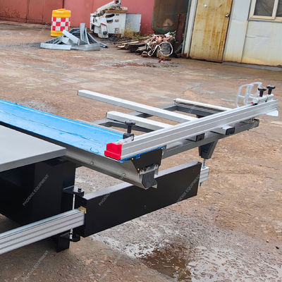 MJ3200 Volledig automatische houtbewerkende schuiftafel zag 45 graden schuin snijplank