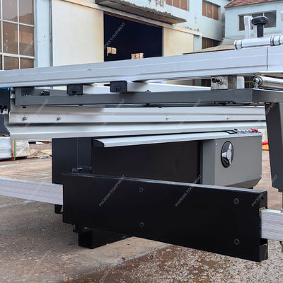 MJ3200 Volledig automatische houtbewerkende schuiftafel zag 45 graden schuin snijplank