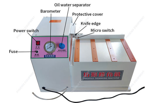 220V/50HZ Houtbewerkende rand-einde ronde hoek trimmachine voor meubelproductie