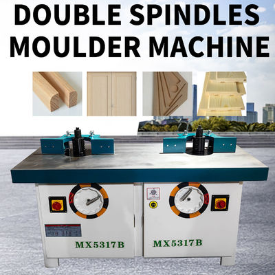 MX5317 Tafelrouter Trimmer Double Spindle Moulding Machine Verticale Houtbewerking Frees