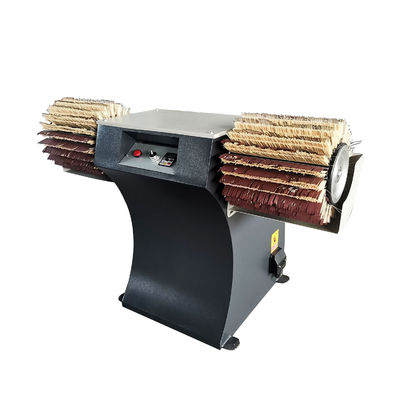 Houtpoetsmachine met dubbele kop trommelborstel poetsmachine voor het polijsten van meubels van massief hout