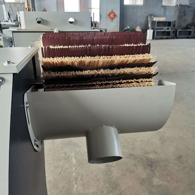 Houtpoetsmachine met dubbele kop trommelborstel poetsmachine voor het polijsten van meubels van massief hout