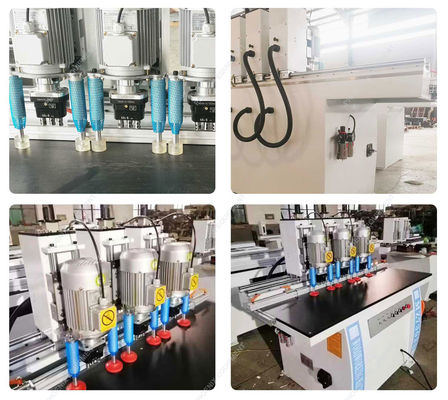 1.5kw*3 Aluminium profiel scharnier en mini boormachine voor meerastig diepboren