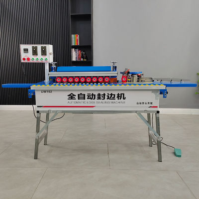 75 kg DW102 High Speed Small Household Oblique Straight Edge Banding Machine voor houtwerkkast