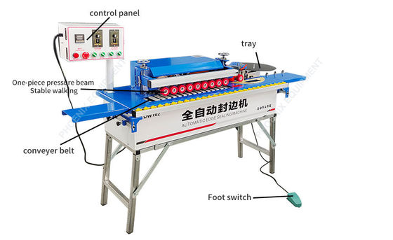 Persoonlijke bandenmachine voor meubelrandjes met kleine afmetingen en automatisch snoeien door DW102