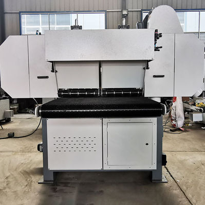 650 mm breedte zware horizontale bandzaagmachine met 18,5 kW zaagwiel motorvermogen