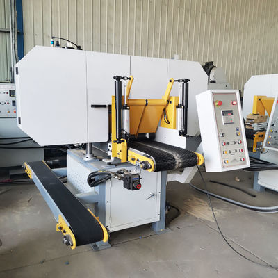 Totaal vermogen 17.22kw Houtbewerkingsmachines Volledig automatische horizontale bandzaagmachine