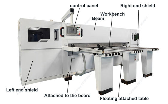 High Speed Computerized Panel Beam Sawing Machine met 360 mm hoofdzaagbladdiameter