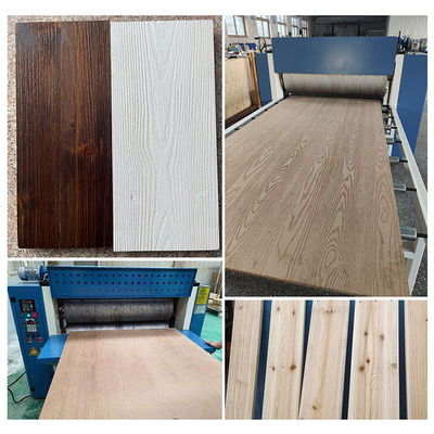 20kW Power Wood Grain Embossing Machine voor MDF en massief hout plaat staal deuren plaat