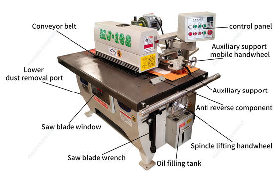 850 KG Hoogprecisie Hout Snijmachine Verticale Single Rip Zaagmachine Voor Dikke Meubelen