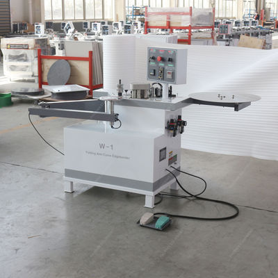 Op maat gemaakte spanning 1,4 kW W-1 MDF Curve Edge Bander Folding Arm Edge Banding Machine