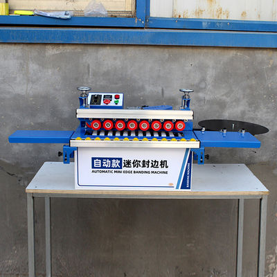 Kleine houtbewerkende MDF polish edgebander semi-automatische pvc gebogen randbandmachine