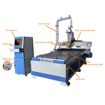 1700 kg zware 4 assen 3D CNC-router voor hout Acryl Houtwerk Meubels Gravure