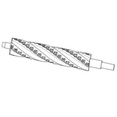 Oppervlaktepolijst 14*14*2 Accessoires Afneembare lemmet Houtbewerking Spiraalplaner lemmet