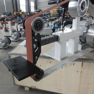 PMS2100 Automatische Desktop Small Metal Sanding Belt Machine Belt Grinder Machine met 1