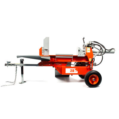 Houten beugel aanvaardbaar OEM Horizontale 28T log hout splitsing machine voor huishouden
