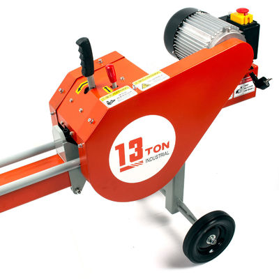 Horizontale elektrische houtsplitser van 13 ton, ideaal voor het thuis splitsen van hout op kleine schaal
