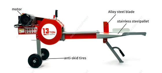 Vinnige houtsplitser 13T Kinetische logsplitter 1770*760*780mm 550mm Splitsing stroke