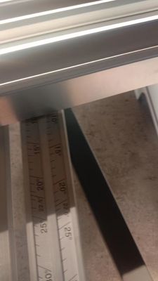Gemakkelijk te bedienen 45 graden diagonale liniaal voor precisie paneel zag en schuiftafel zag