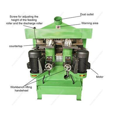 Makkelijk Vierzijdige houtbewerkingsmachines 9,2/7,5 m/min Voedingssnelheid 850 kg Gewicht