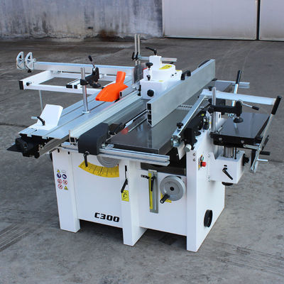 C300 Houtbewerkingscombinatiemachine Planer Thicknesser Cutterblock Rotatiesnelheid 5700 r.p.m.