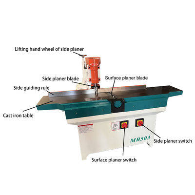 Schuine platte ontwerp MB503 Zware platte planer voor multifunctionele houtbewerking behoeften
