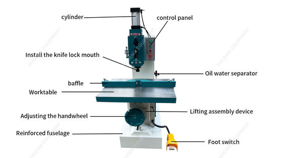 Makkelijk te bedienen MX5068 Houtbewerking Verticale enkelspindel molen freesmachine voor meubels