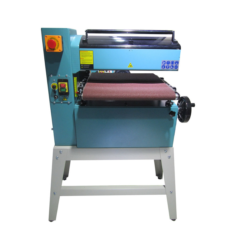 460x465 Halve open industriële dubbelpoetsrol breed trommelgordel Sander met standaard