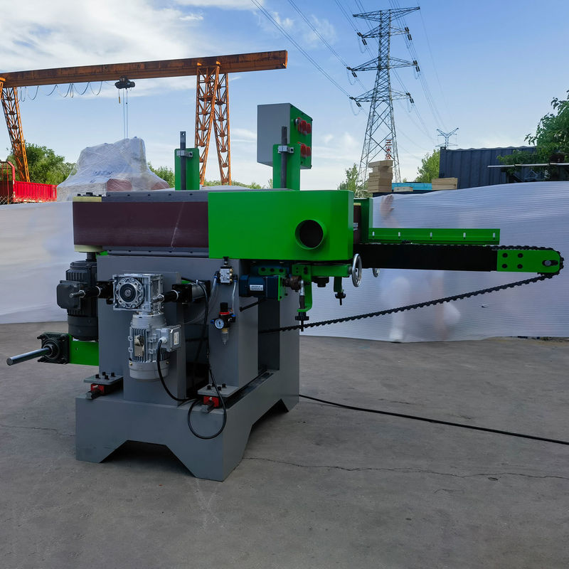 0.37kw Pushing Motor P2S150 Dubbelzijdig Sander voor houtbewerking Solid Wood Strip Sanding