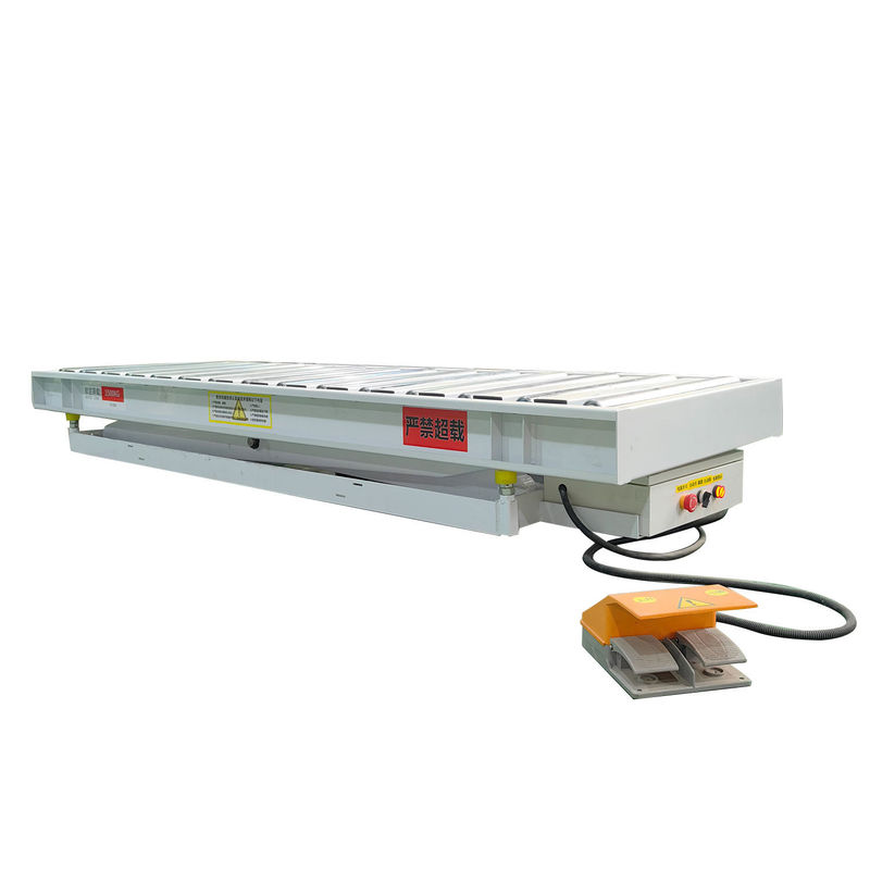Werkzame belasting 1500 kg PDL01 3kw 380v/50hz Hydraulische elektrische heftafel met rolinrichting