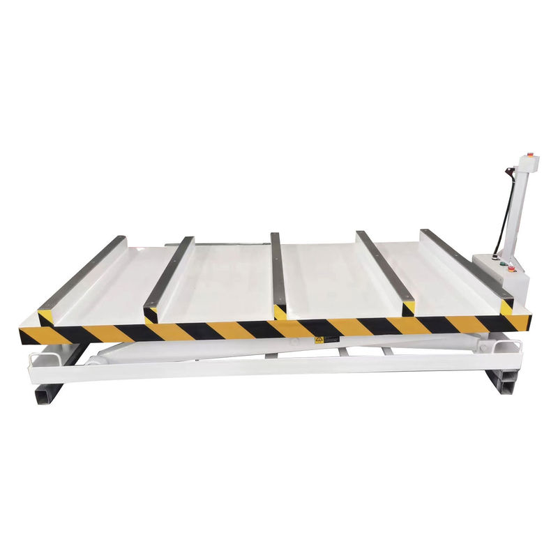 Zware hydraulische schaar-lifttafel voor het verwerken en laden van paneelmobilen