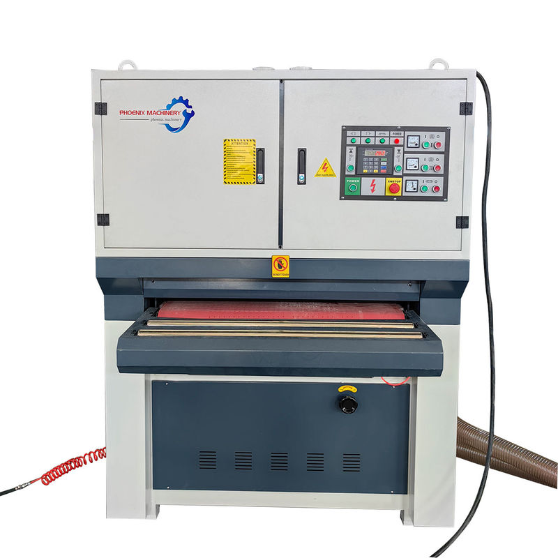 27.87kw R-R1000 Wide Belt Bench Sander voor hout dikte zand en stofverzameling