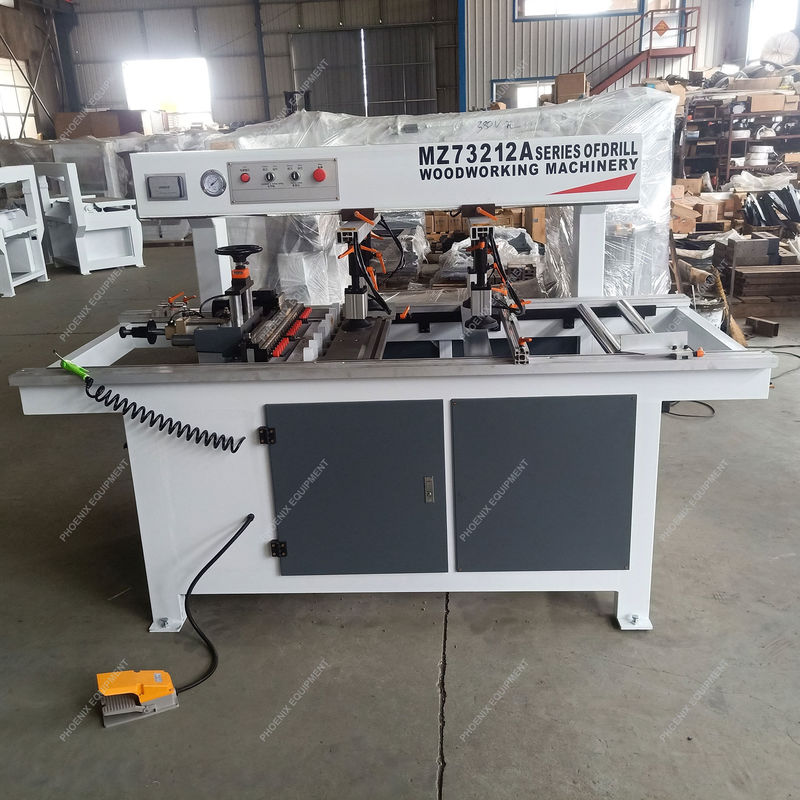 Houtbewerkingsmachine voor het boren van houten panelen met meerdere gaten met 2 koppen in 380V/50HZ