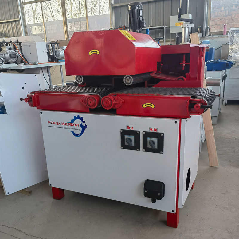 Voedingssnelheid 0-8m/min Blauwe Multi Blade Rip Zaagmachine voor snelle en nauwkeurige snijwerkzaamheden